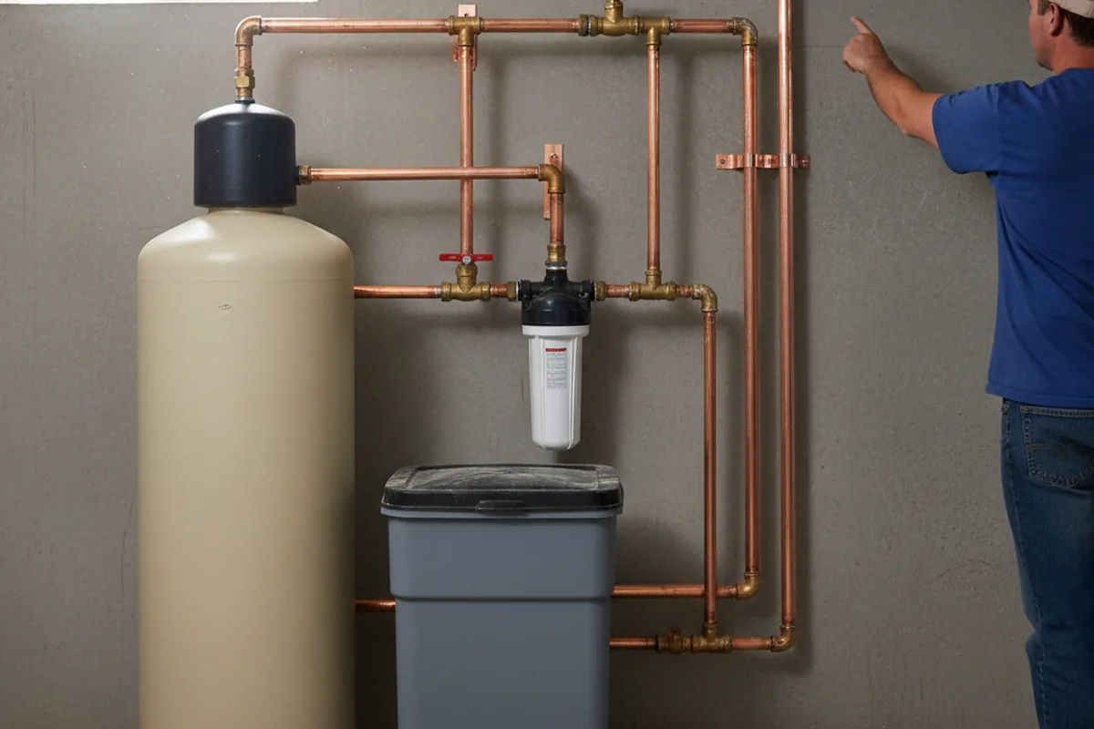 Whole-house water treatment system installed in Hostetter